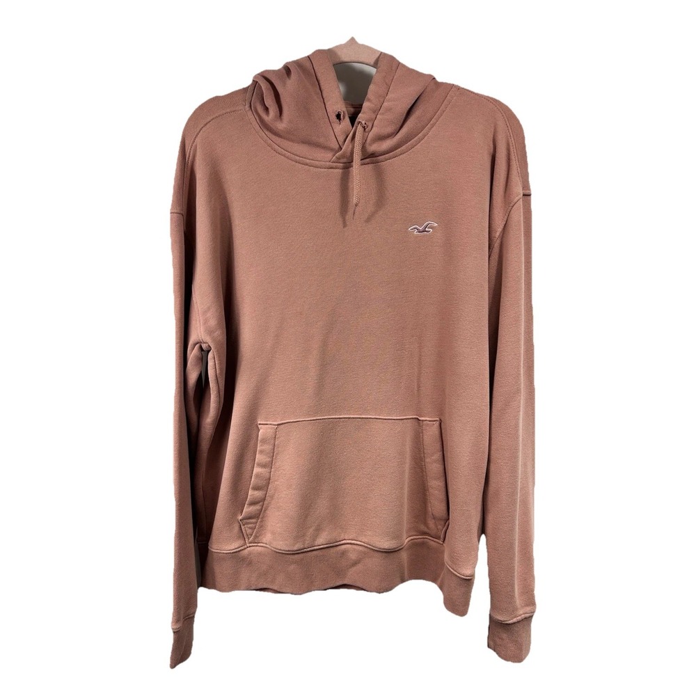 Hollister Women's M Hoodie Dusty Rose Pink California Spellout Y2K‎ Streetwear